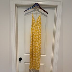 rag & bone Yellow Floral Spaghetti-Strap Dress